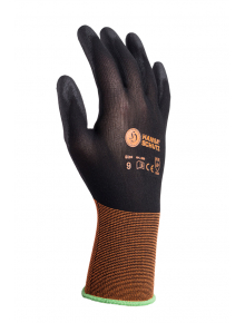 Nylon seamless glove, black