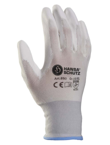 PU-glove white