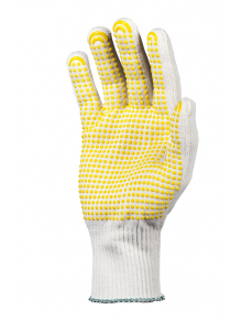 PVC dotted glove with cotton liner