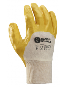Nitrile glove with cotton liner