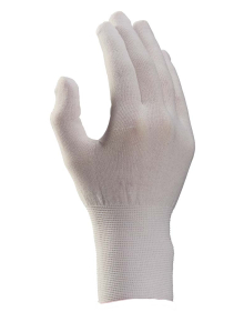 Knitted gloves white